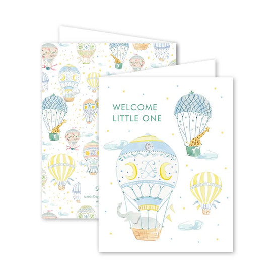 Balloon Festival Baby Card