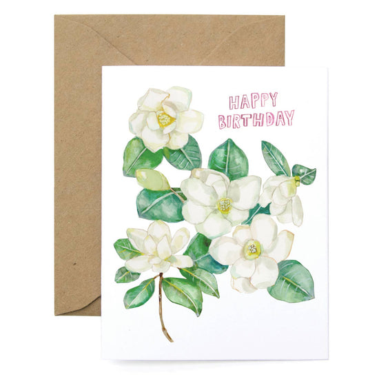 Magnolia Birthday Card