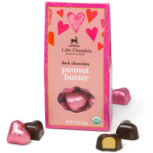 Dark Peanut Butter Hearts Gift Box