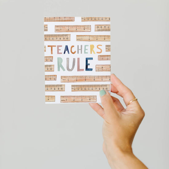 Teachers Rule Card