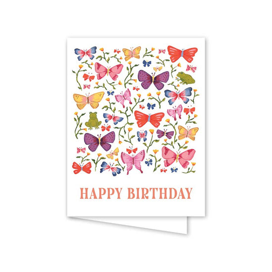 Butterfly Blooms Birthday Card