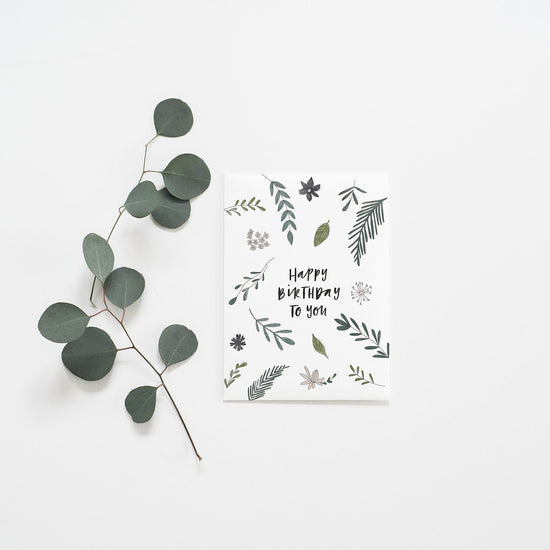 Botanic Birthday Card