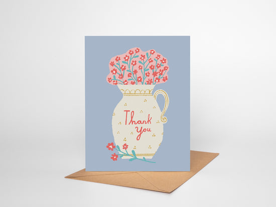 Bouquet of Flowers Thank You Card