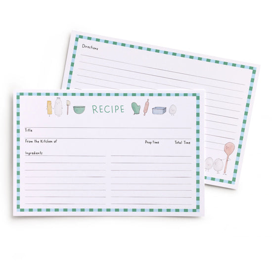 Dessert First Recipe Cards