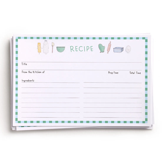 Dessert First Recipe Cards