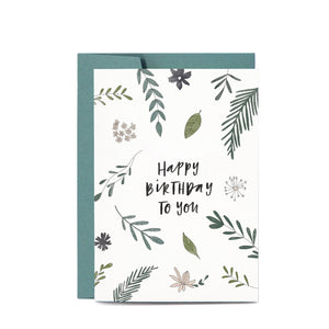 Botanic Birthday Card