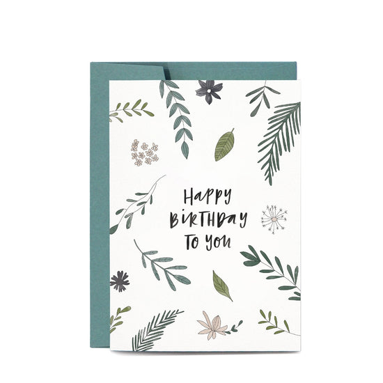 Botanic Birthday Card
