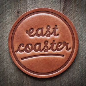 East Coaster Leather Coaster
