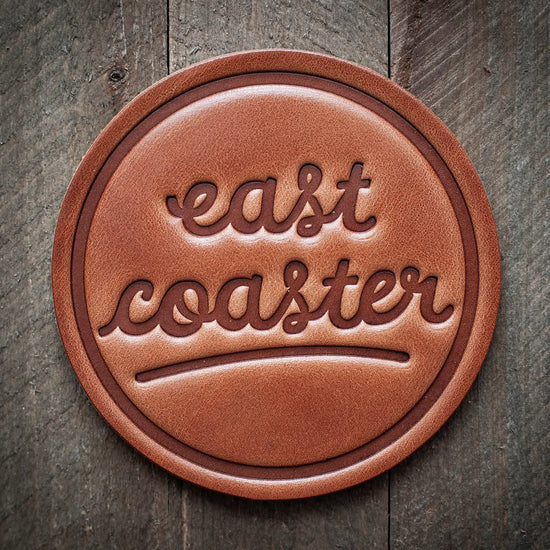East Coaster Leather Coaster