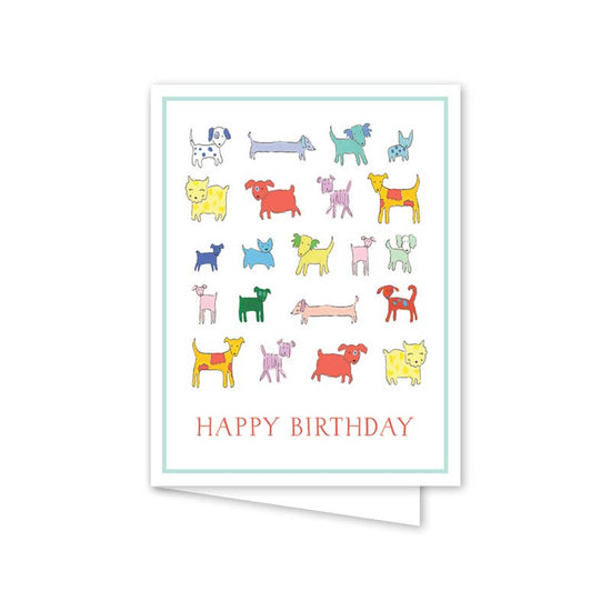 Puppy Party Birthday Card
