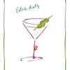 Extra Dirty Martini Tea Towel