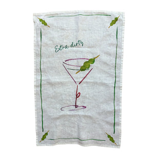 Extra Dirty Martini Tea Towel