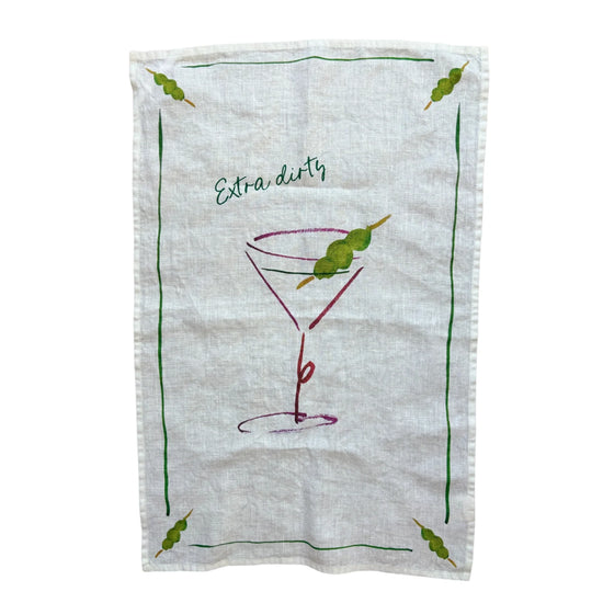 Extra Dirty Martini Tea Towel