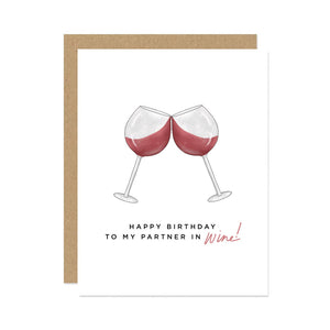 Wine Birthday Card