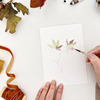 Paintable Leaves Notecards