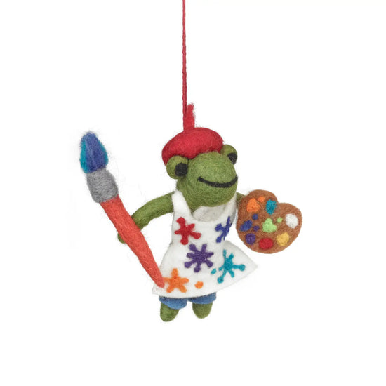 Artist Frog Ornament