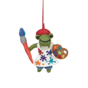 Artist Frog Ornament
