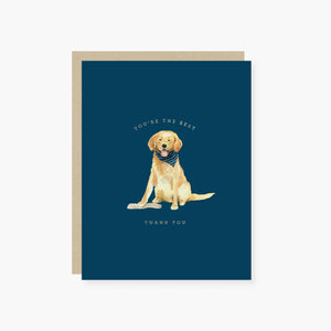 Golden Lab Thank You Card