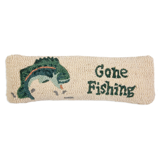 Gone Bass Fishing Lumbar Pillow