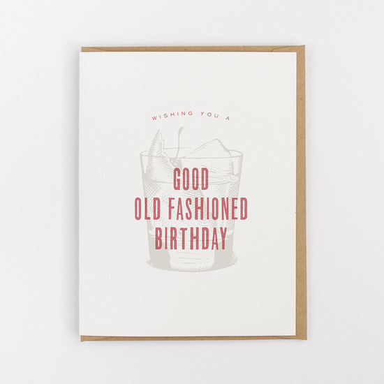 Old Fashioned Birthday Card