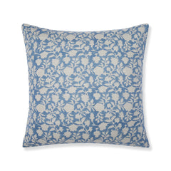 Hedgerow Blue Linen Pillow