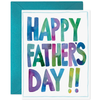 Happy Father's Day Colors Card