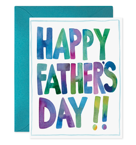 Happy Father's Day Colors Card