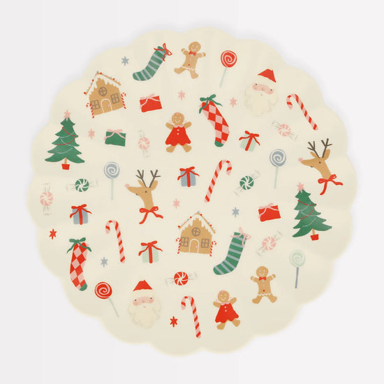 Jolly Christmas Melamine Large Plate