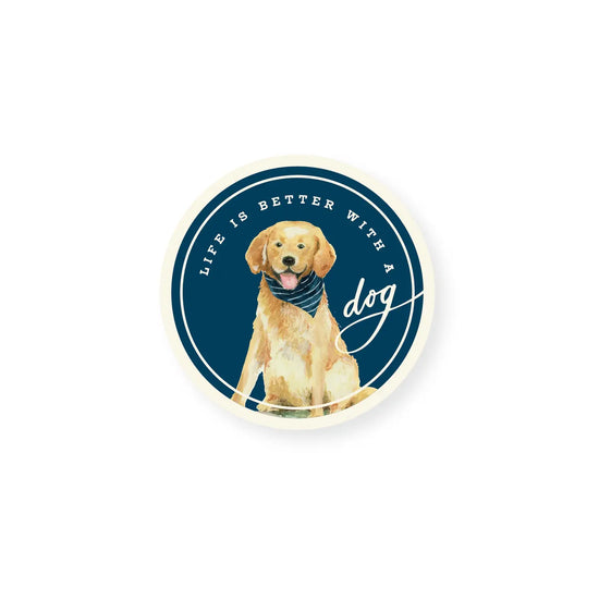 Life is Better Dog Sticker