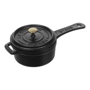 Matte Black Mini Saucepan, Staub