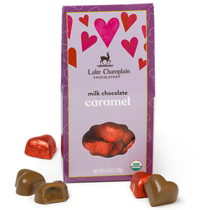 Milk Chocolate Caramel Hearts Gift Box