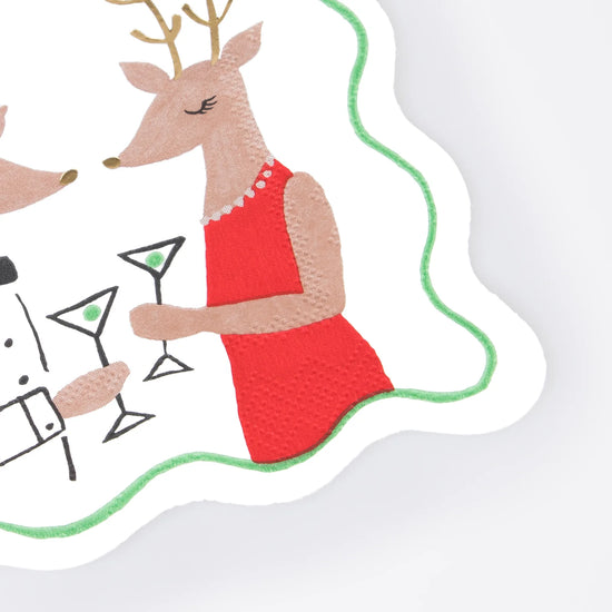 Mr. & Mrs. Reindeer Napkins