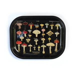 Black Mushroom Metal Tray