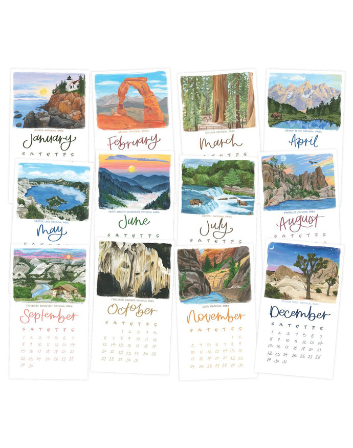 National Parks Stump Calendar 2024 – Red Barn Mercantile - Old Town Alexandria National Parks Stump Calendar 2024 – Red Barn Mercantile - Old Town Alexandria