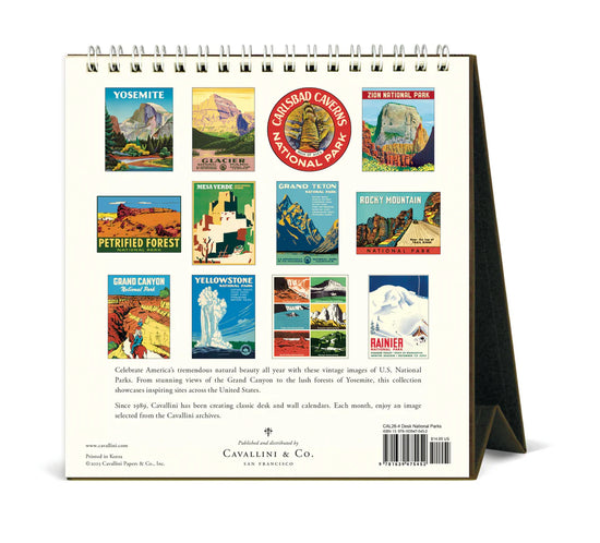 2026 National Parks Desk Calendar