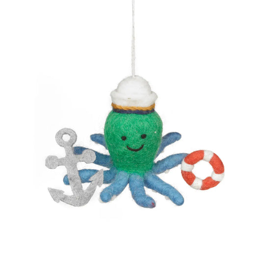 Captain Octopus Ornament