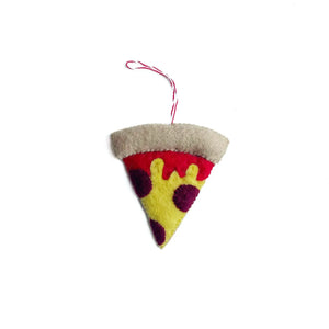 Felt Pizza Ornament