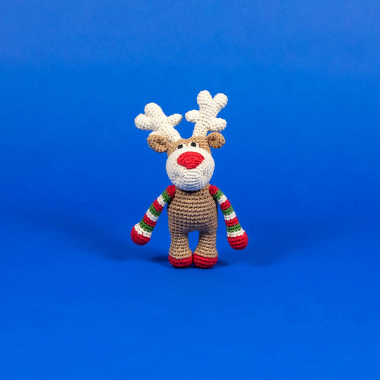 Crochet Reindeer Dog Toy