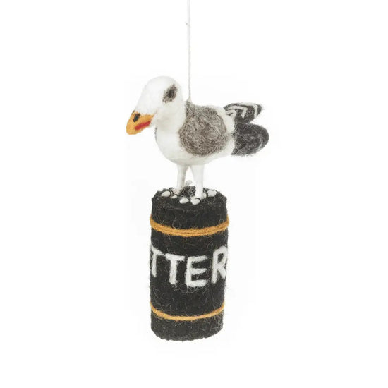 Hangry Seagull Ornament