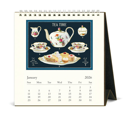 2026 Tea Time Desk Calendar