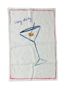Very Dirty Martini Tea Towel