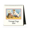 2024 Vintage Dogs Desk Calendar