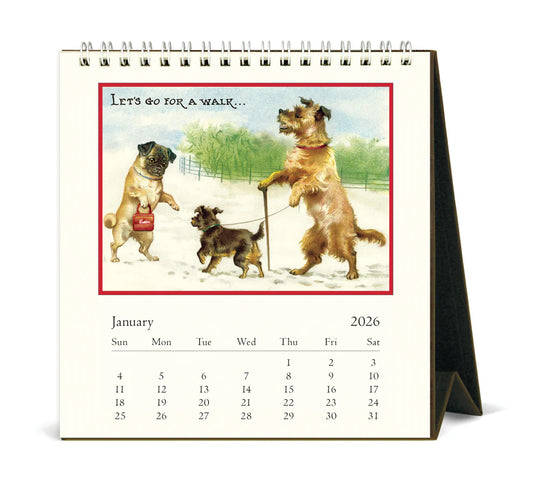 2026 Dogs Desk Calendar
