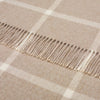 Merino Lambswool Windowpane Throw | Beige