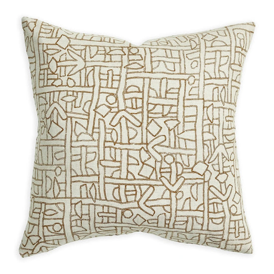 Zaire Tobacco Linen Pillow