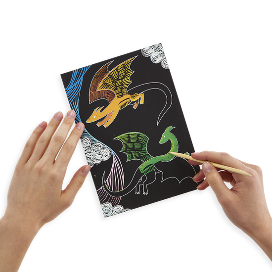 Fantastic Dragon Scratch & Scribble Art Kit