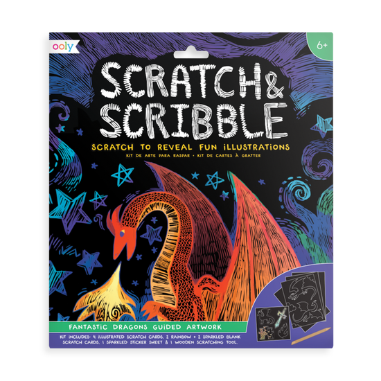 Fantastic Dragon Scratch & Scribble Art Kit