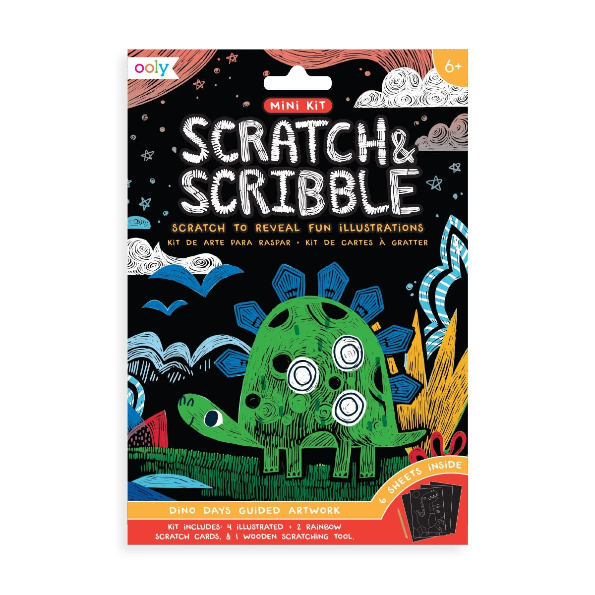 Dino Days Scratch & Scribble Art Kit – Red Barn Mercantile - Old Town  Alexandria