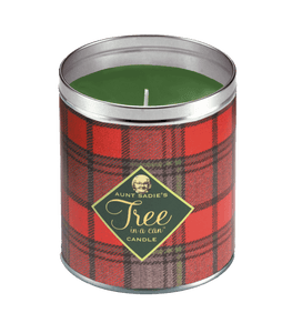 Holiday Plaid Tree in a Can Candle