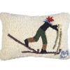 Back Country Skier Mini Pillow